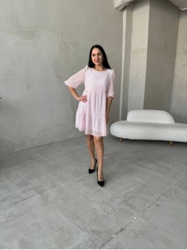 Платье шифоновое с пышной юбкой