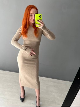 Платье силуэтное штрукс