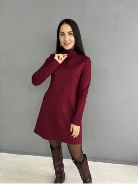Платье мини с замком