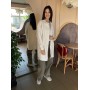 Платье-рубашка из замши