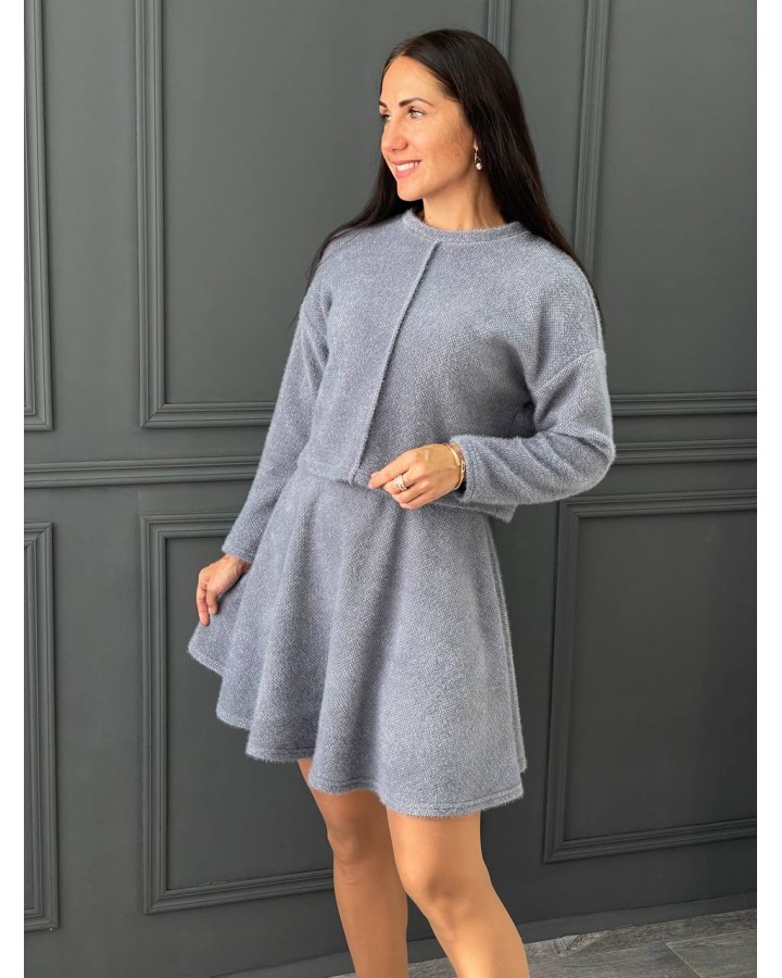 Костюм с юбкой графит Костюм с юбкой графит