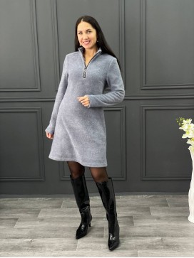 Платье мини графит