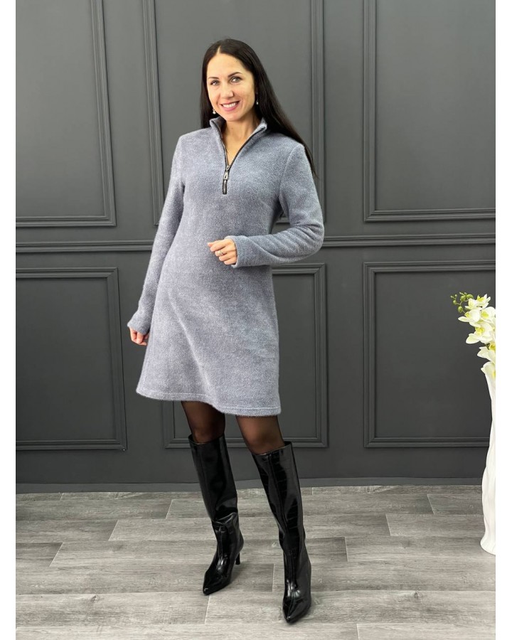 Платье мини графит