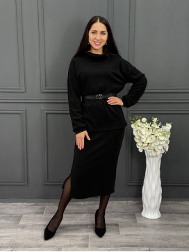 Костюм трикотажный черный