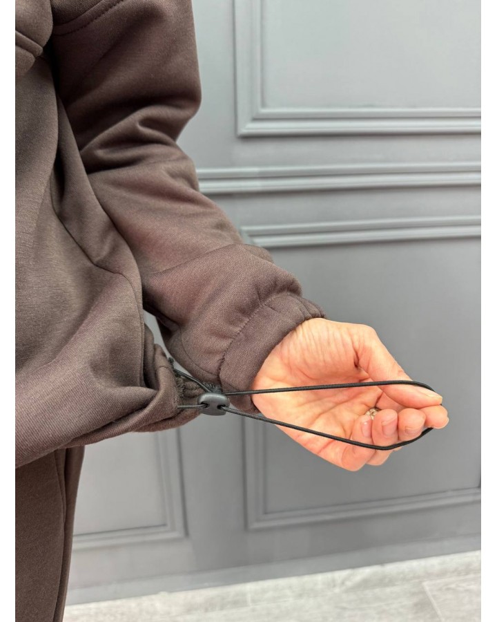 Костюм с начесом шоколад