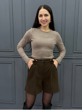 Шорты теплые шоколад