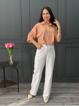 Джинсы белые