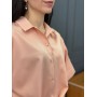 Блузка  защипами персик