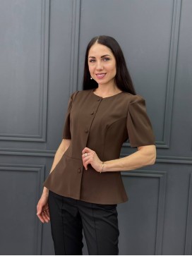 Блузка баска шоколад