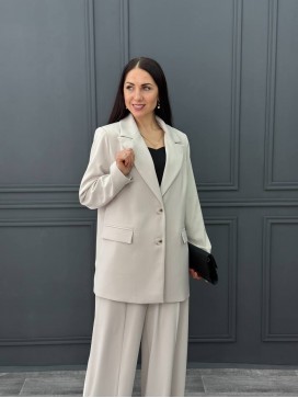 Жакет овер холодный беж