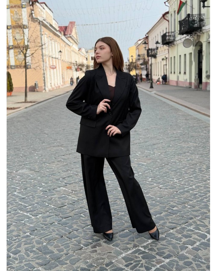 Жакет овер черный