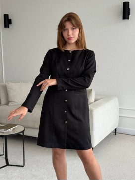 Платье жакетного типа черное